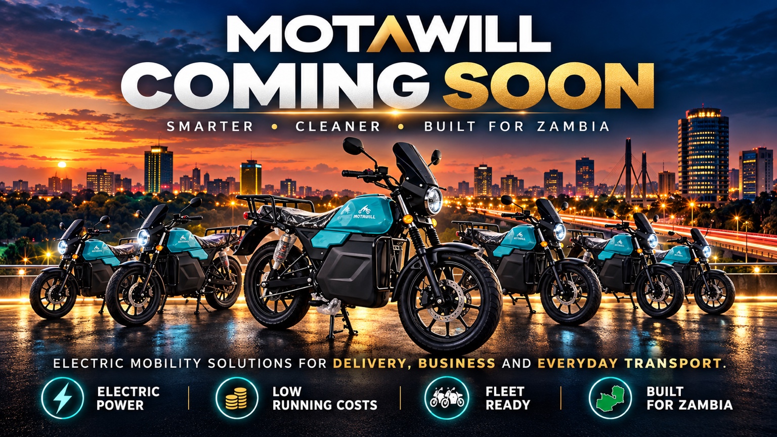 Motawill commercial electric motorcycle fleet